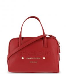 Versace Jeans Red Couture Large Satchel