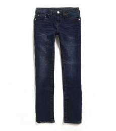 True Religion Boys Dark Blue Slim Straight Leg Jeans