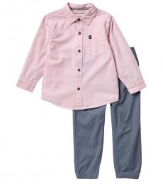 Calvin Klein 2 Piece Shirt/Pants Set (Little Boys)