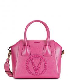 Mario Valentino Raspberry Minimi Dollaro Medium Satchel