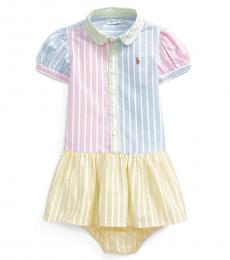 Ralph Lauren Baby Girls Multicolor Oxford Shirtdress