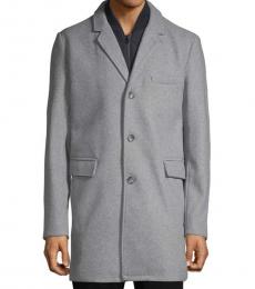 Michael Kors Stone Heather Classic Heathered Coat