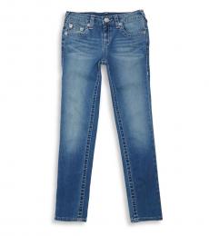 True Religion Girls Blue Freckle Wash Jeans