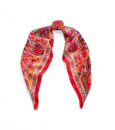 Ralph Lauren Sunrise Orchid Hayden Paisley Jacquard Scarf