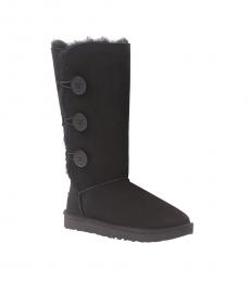 UGG Black Tall Bailey Button Boots