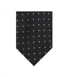 Ralph Lauren Black Small Polka Dot Tie