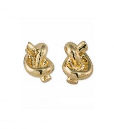 Ralph Lauren Gold Knot Stud Earrings