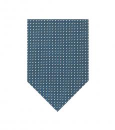 Blue Geometric Pattern Tie