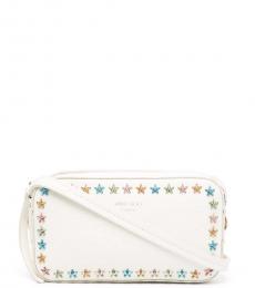 Jimmy Choo White Star Studs Mini Crossbody Bag