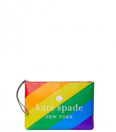 Kate Spade Multicolor Pride Rainbow Wristlet