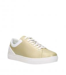 Emporio Armani Gold Low Top Sneakers