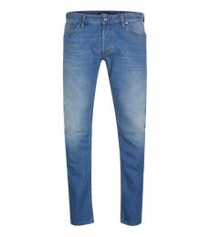 Just Cavalli Blue Solid Jeans
