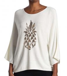 Tommy Bahama White Pinapple Pullover Sweater