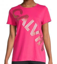 Pink Logo Short-Sleeve T-Shirt