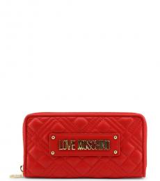 Red Quilted Wallet