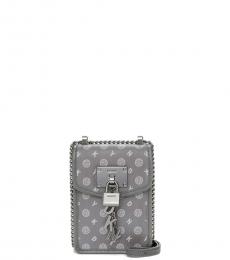Grey Elissa Mini Crossbody Bag