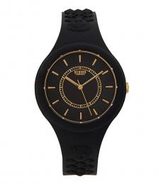 Versus Versace Black Gold Dial Watch