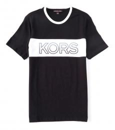 Michael Kors Black Ombre Stripe Short-Sleeve T-Shirt