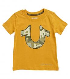 Little Boys Honey Mustard Logo T-Shirt