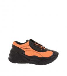 Just Cavalli Orange Black Sporty Sneakers