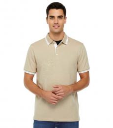 Michael Kors Khaki Logo Print Polo