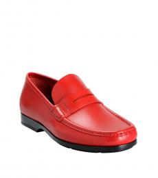 Red Gioele Loafers