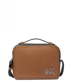 Michael Kors Brown Cooper Medium Crossbody Bag