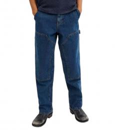 Coach Navy Blue Denim Carpenter Pants
