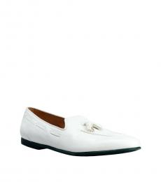 White Riva Loafers