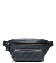 Michael Kors Dark Blue Cooper Large Crossbody Bag