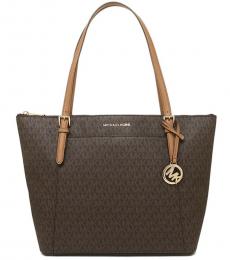Michael Kors Brown/Acron Ciara Siganture Large Tote