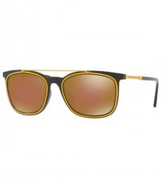 Versace Brown Bronze Mirror Sunglasses