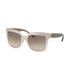 Tory Burch Silver Cumin Smoke Retro Sunglasses