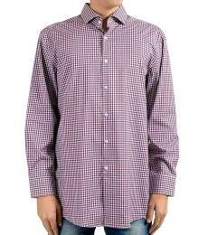 Purple Plaid Long Sleeve Shirt
