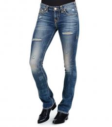 True Religion Blue Billie Super Straight Jeans