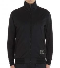 Dolce & Gabbana Black Full Zip Logo Jacket