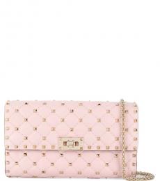 Valentino Garavani Light Pink Rockstud Spike Small Crossbody