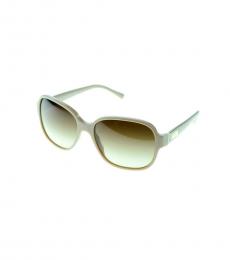 Beige-Brown Gradient Modish Sunglasses