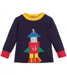 Stella McCartney Baby Boys Blue Graphic Sweater