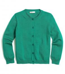 J.Crew Little Girls Vivid Emerald Casey Cardigan