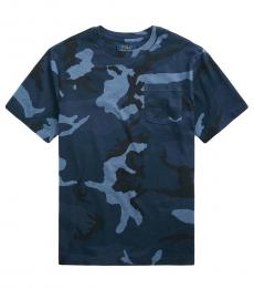 Ralph Lauren Boys Blue Surplus Camo Jersey T-shirt