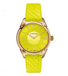 Lime Green Dafne Logo Watch