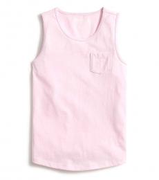 Little Girls Pink Pocket Tank Top