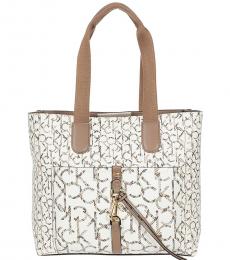 White Ensley Twin Large Tote