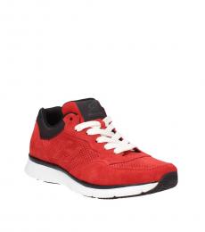 Red Side Logo Sneakers
