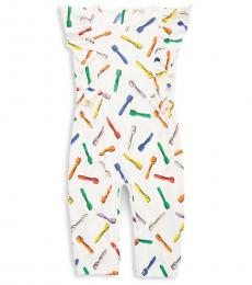 Stella McCartney Baby Girls Beige Aurelia Printed Romper