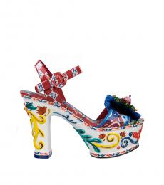 Dolce & Gabbana Multicolor Carretto Majolica Heels