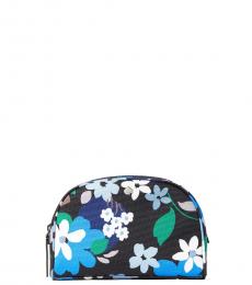 Black Blooms Cosmetic Pouch