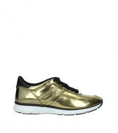Gold Club Leather Sneakers