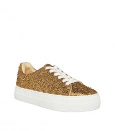 Betsey Johnson Gold Multi Sidny Sneakers